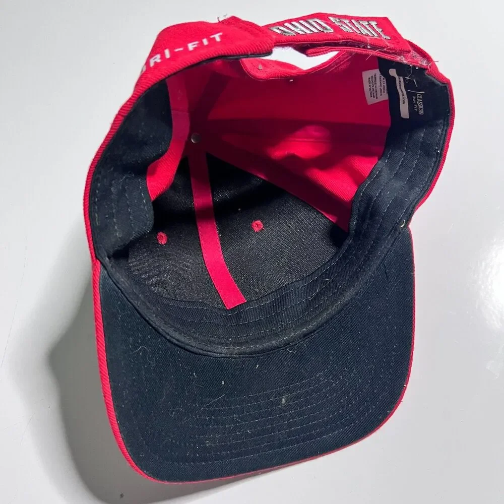 Ohio State Buckeyes Hat Mens Red Nike Classic99 Dri Fit Adjustable NCAA Cap